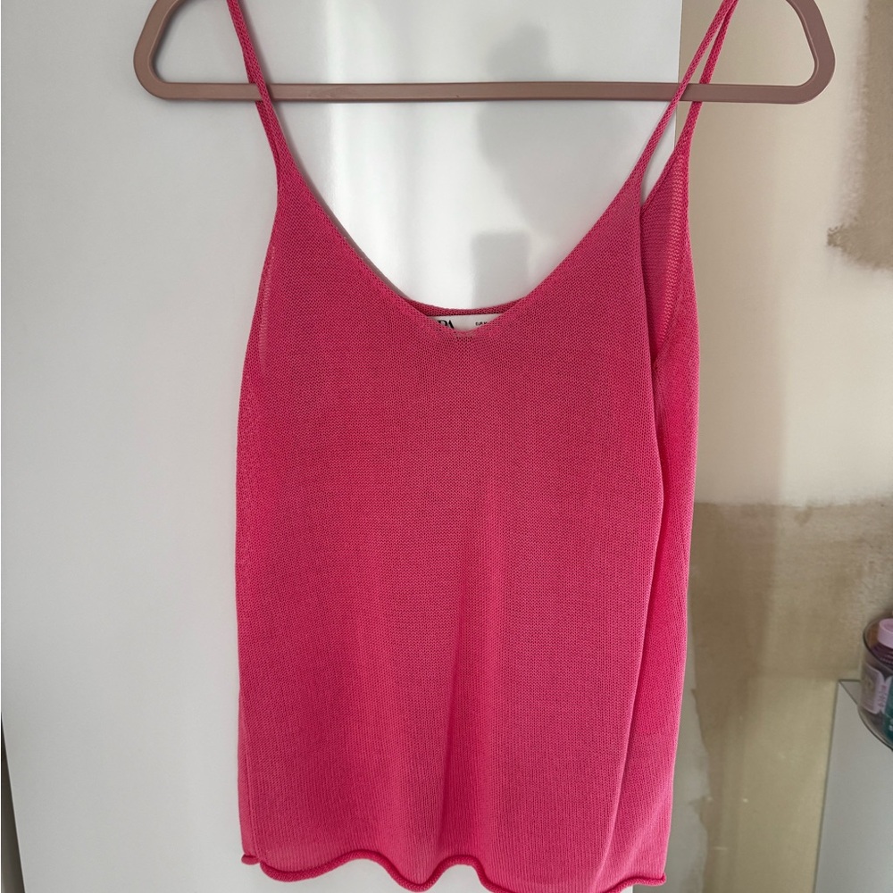 Pink Sleeveless Top